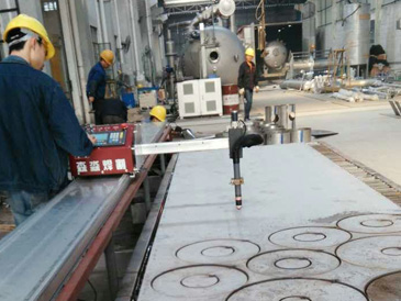 便攜式數控切割機現場切割圖